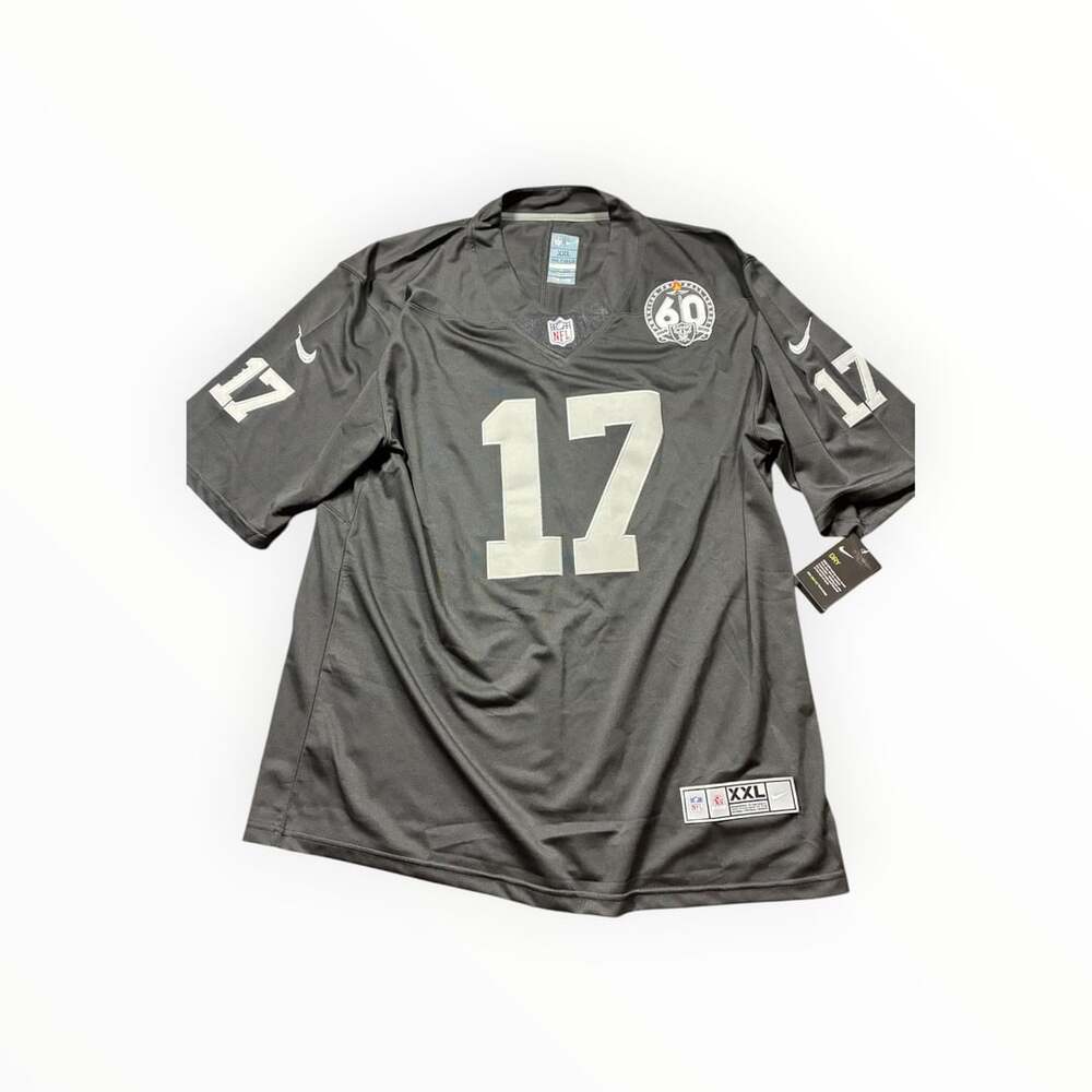 Nike Raiders #17 Jersey Size XXL Black 60th Anniversary